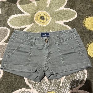 Olive American eagle shorts